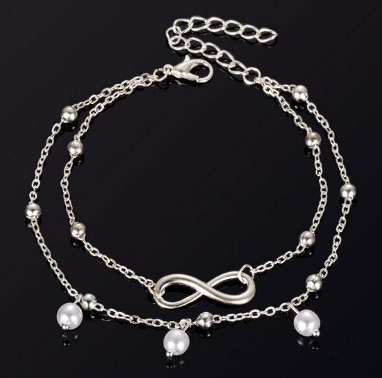 Браслет на ногу (анклет) Primo Infinity - Silver | Зображення 3