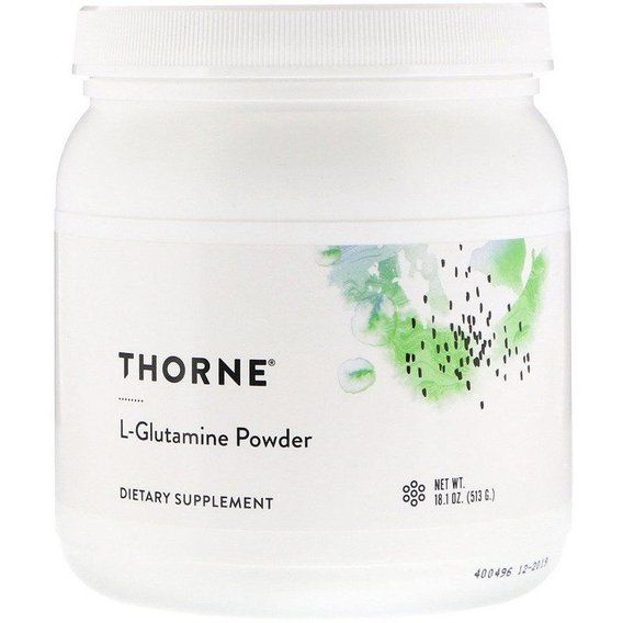 Глютамин Thorne Research L-Glutamine Powder 1.1 lbs 513 g /90 servings/