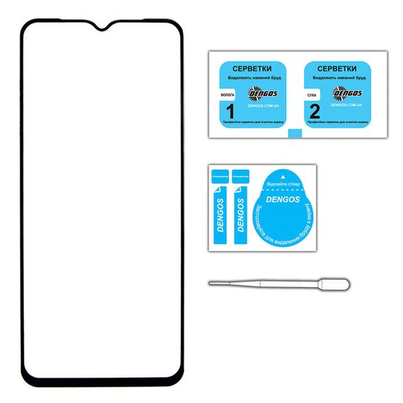 Скло захисне Dengos Full Glue Oppo A78 5G (black) (TGFG-298) | Зображення 1