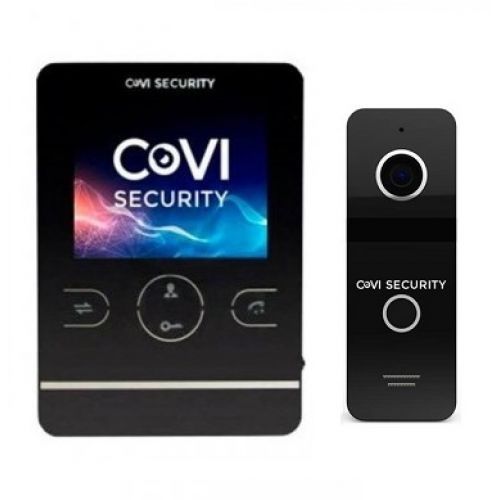 Комплект видеодомофона CoVi Security HD-02M-B  Iron Black | Зображення 3