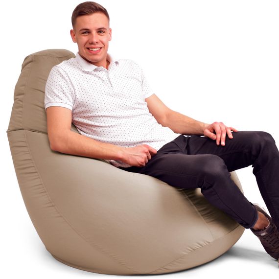 Крісло Мішок Груша Оксфорд 2XL 150х100 Фіолетовий Оксфорд, Кава з молоком