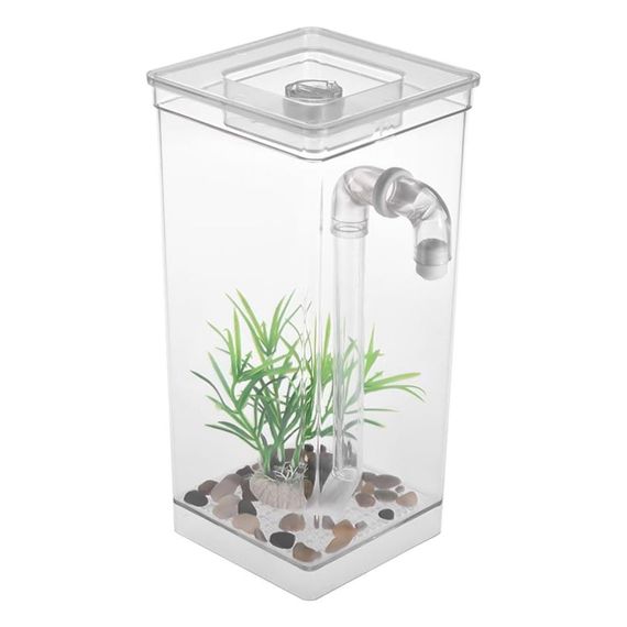 Акваріум самоочисний 2л, з LED підсвічуванням, My Fun Fish / Маленький акваріум для рибок з удароміцного пластику | Зображення 7