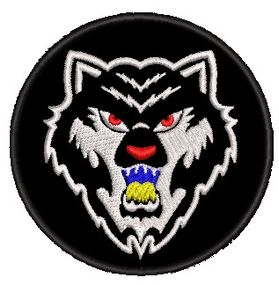 Шеврон Волк (черный)