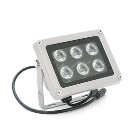 ІЧ-прожектор 6012HW. 12V, 24W, 6LED, IP66, 850Нм, кут огляду 120 °, дальність до 50м.