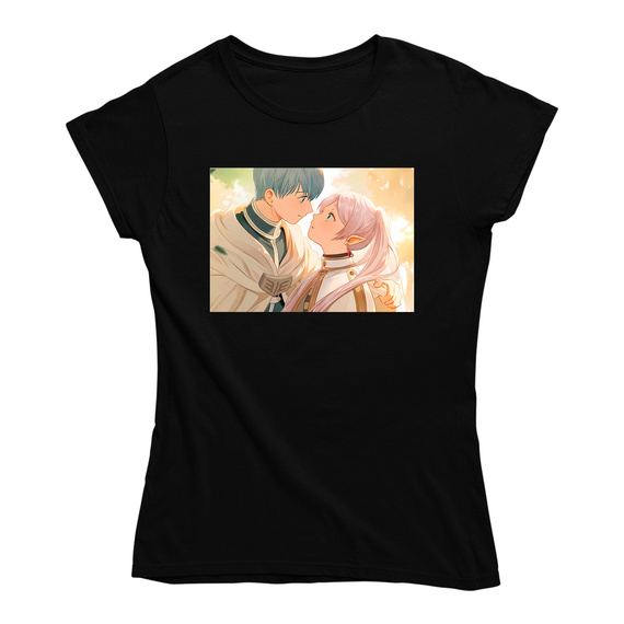 Футболка чорна із принтом Frieren beyond journey's end Фрірен проводжає в останній шлях Frieren Кавун XXL ФП012420XXL