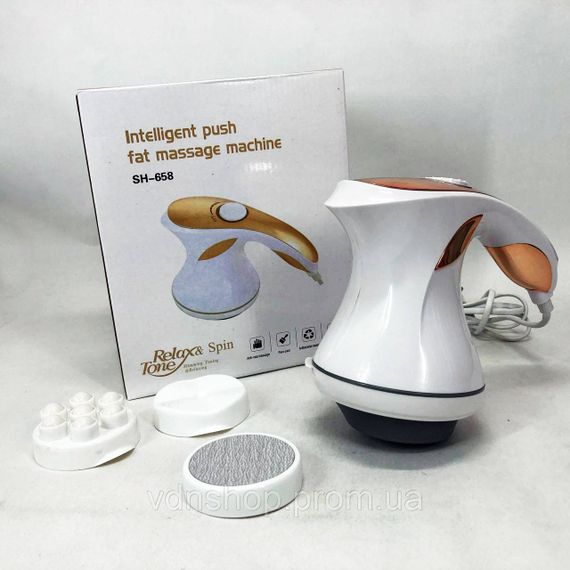 Масажер м'язовий з різними насадками Relax, Масажний пістолет для рук і ніг, Вібратор для масажу тіла ZE-67 | Зображення 2