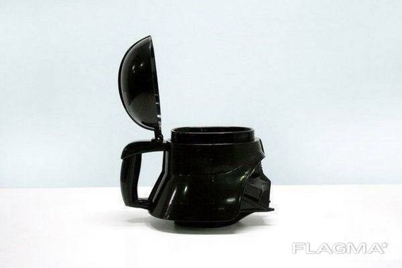 Чашка Бокал Кружка Пластиковая Star Wars 3D Plastic Дарт Вейдер (Черная) | Зображення 3