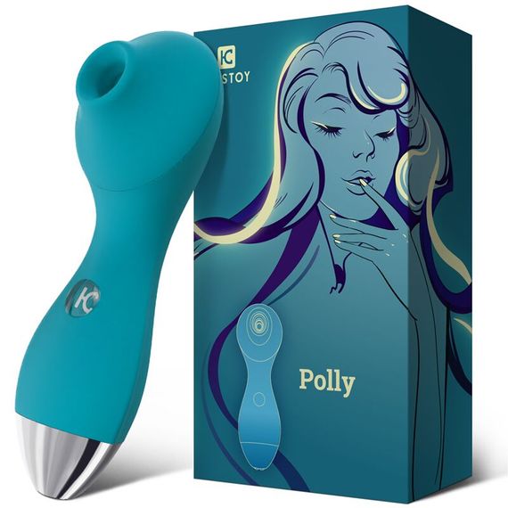 Вакуумний стимулятор KisToy Polly, Блакитний | Зображення 3