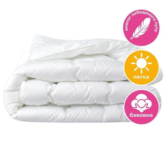 Ковдра IDEIA 87151 Україна 175*210  Перкаль Білий