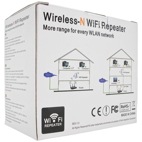 WI-FI підсилювач сигналу ретранслятор репітер Wi-Fi REPEATER 300Mb | Зображення 3