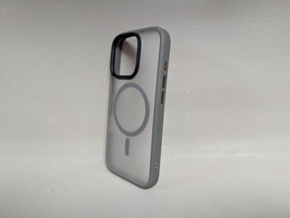 Чохол для iPhone 16 Pro / Айфон 16 Про Wave Matte Insane, TPU, матовий, напівпрозорий, сірий | Зображення 1