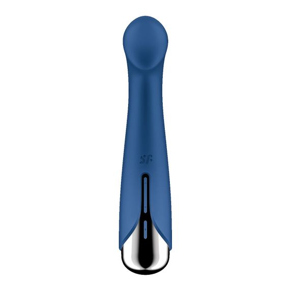 Вібратор з ротацією Satisfyer Spinning G-Spot 1 Blue, плоский майданчик для стимуляції точки G | Зображення 5