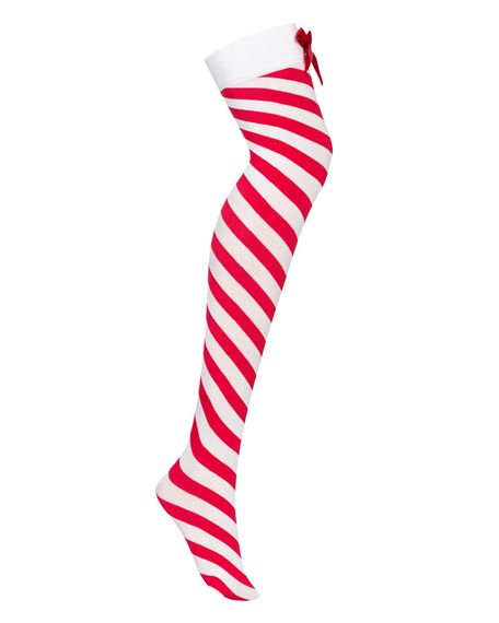 Панчохи Obsessive Kissmas stockings L/XL | Зображення 1