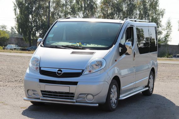 Передній захист ST014 (нерж.) для Nissan Primastar 2002-2014рр