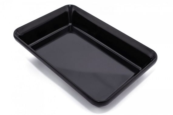 Блюдо для викладання продуктів з меламіну 30×19,5×5,5 см чорне | Зображення 4