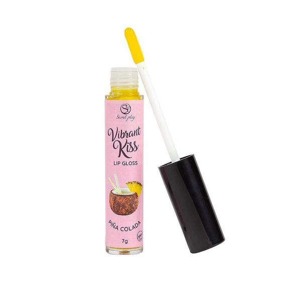 Блиск для губ з ефектом вібрації - Secret Play Pina Colada Lip Gloss Vibrant Kiss sexstyle