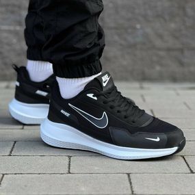 Кросівки Nike весна-літо колір  чорний/білий