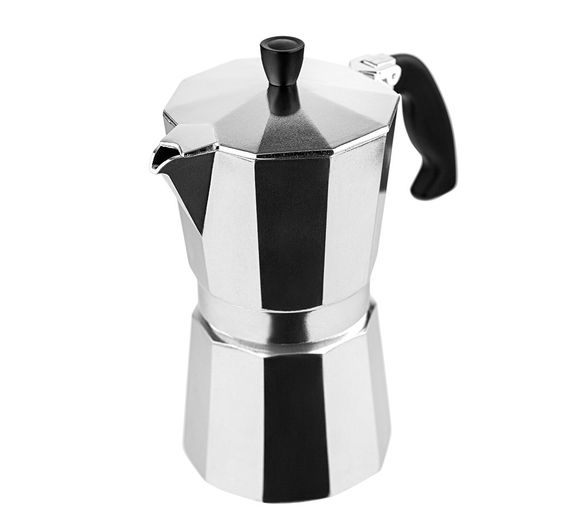 Кофеварка гейзерная алюминиевая Vinzer Moka Espresso 89387, 360 мл (на 9 чашек), для дома и офиса | Зображення 1