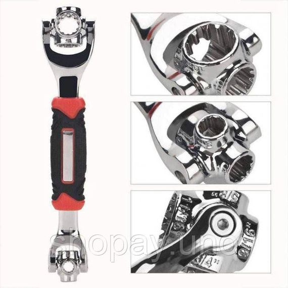 Універсальний ключ 48 в 1 Universal Tiger Wrench PRO 2428 new original Надміцний набір універсальних ключів OM-33 | Зображення 2