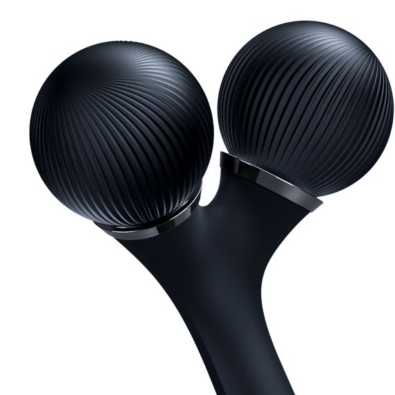 Електронний ультразвуковий ролик для обличчя та тіла GESKE Sonic Facial&Body Roller 4в1 black | Зображення 4