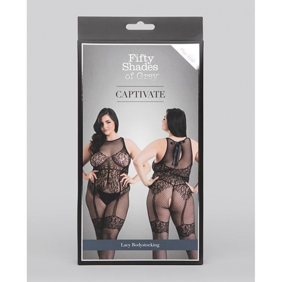 Сексуальний комбінезон Fifty Shades of Grey Captivate Plus Size Black Sex Aura | Зображення 2