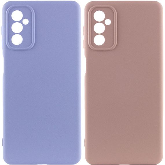 Чехол Silicone Cover Lakshmi Full Camera (A) для Samsung Galaxy A14 4G/5G Full camera, Бордовий/Marsala Чохлі, Синій / Iris, Силікон, Full camera, Накладка