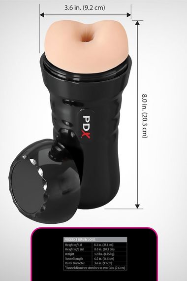 Мастурбатор анал Pipedream PDX Extreme бежевый, 20.8 см Sex Aura | Зображення 5