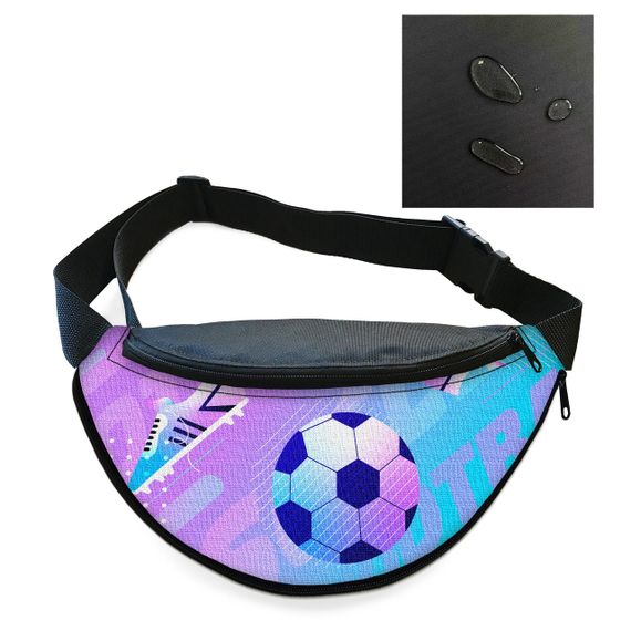 Сумка-бананка мужская/женская Футбол Sport 32×16 см с расширителем поясная сумка или сумка через плечо (02908) | Зображення 1