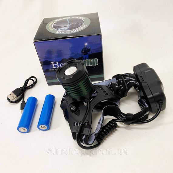 Головний ліхтар із зарядним пристроєм, Налобний ліхтар яскравий, Налобні ліхтарі для активних людей EB-66 | Зображення 4