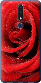 Чехол на Nokia 3.1 Plus Красная роза "529u-1607-17620"