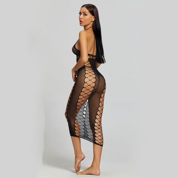 Пеньюар-Сітка Babydoll 42 Чорний w455 | Зображення 4