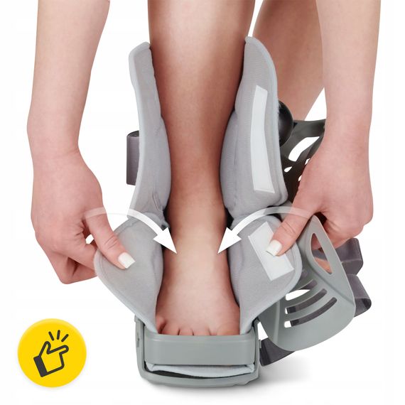 Чобіт ортопедичний, пневматичний 4FIZJO MED з регулюванням тиску Size S Grey (P-5905973407304) | Зображення 4