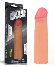 Насадка на член - Revolutionary Silicone Nature Extender Add 2" Flesh Sex Aura