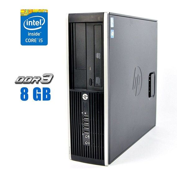 Компьютер HP Compaq 8300 Elite SFF / Intel Core i5-3450 (4 ядра по 3.1 - 3.5 GHz) / 8 GB DDR3 / 512 GB SSD / Intel HD Graphics 2500 / DVD-ROM б/у
