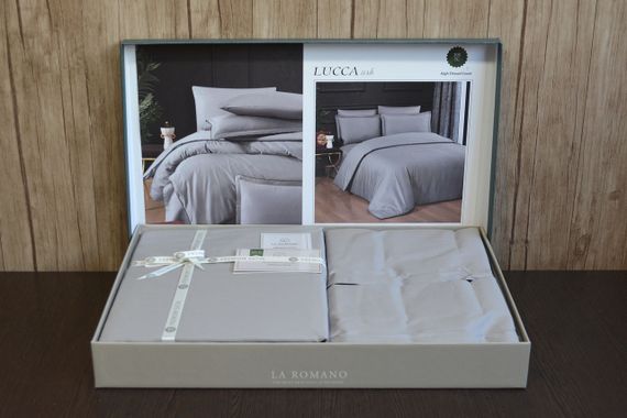 Постільна білизна La Romano Premium Satin 200×220 Lucca ASH | Зображення 2