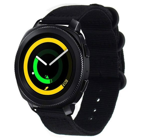 Нейлоновый ремешок Primo Traveller для часов Samsung Gear Sport SM-R600 - Black