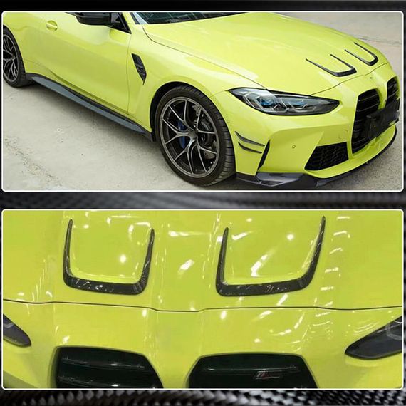 Карбоновая накладка на капот (2021-2025) для BMW 4 серия G22/23/26 2020- гг | Зображення 3