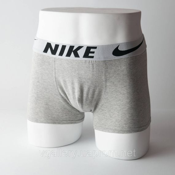 Мужские трусы Nike, мужские боксеры Найк, хлопковые трусы Найк Премиум качества XXL, Серый