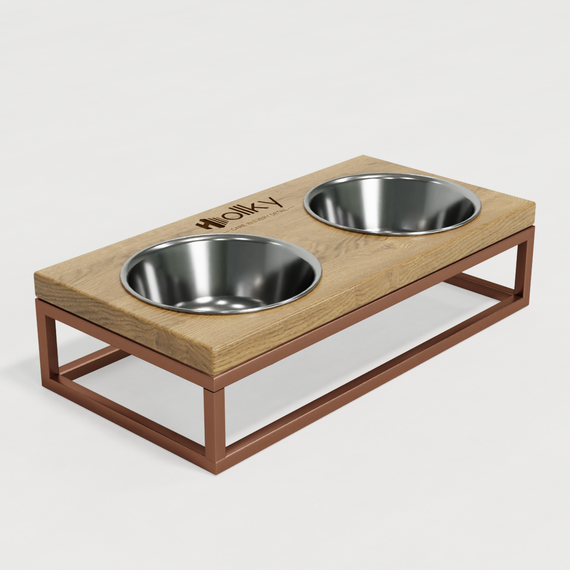 Миски на подставке для маленьких собак и котов Hollky Base S (2 × 0,45 л) BS-36187-GLNT | Зображення 5