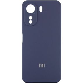 Чохол Silicone Cover Lakshmi Full Camera (AA) with logo для Xiaomi Redmi 13C / Poco C65 Синій / Midnight blue