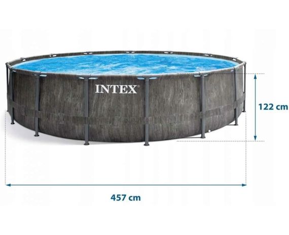Каркасний басейн Intex 26742, 457 x 122 см (3 785 л/год, сходи, тент, підстилка) | Зображення 6