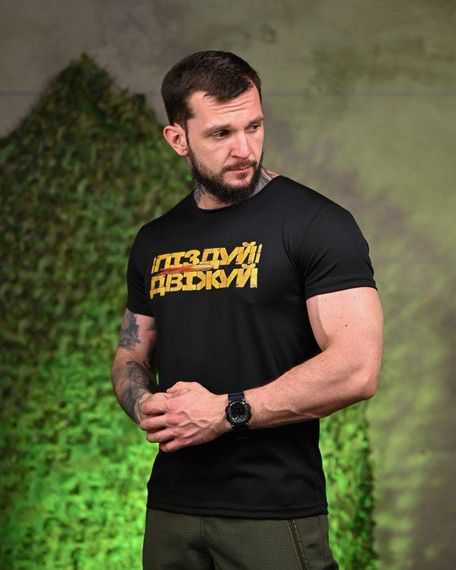 Тактическая потоотводящая футболка Двіжуй black ПП7716 | Зображення 1