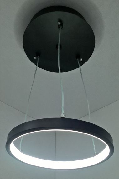 Люстра світлодіодна підвісна LED світильник для квартири на стелю лед 25529 Чорний 13-100х20х20 см.