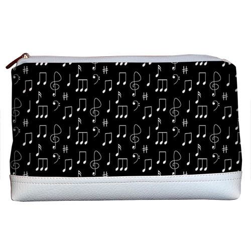 Косметичка дорожня жіноча Lovely Ноты 26x15x8 см