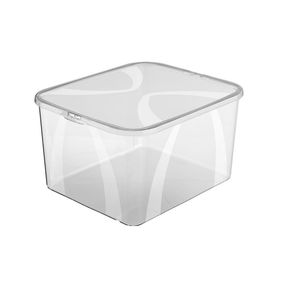 Контейнер для хранения пластиковый с крышкой Rotho Lona 25 л (10470), ящик для вещей и одежды