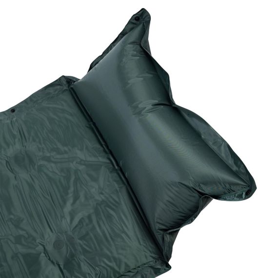 Матрац у намет надувний 175х60х2 см матрац похідний туристичний з підголівником Зелений SJ-0028-1GR | Зображення 1