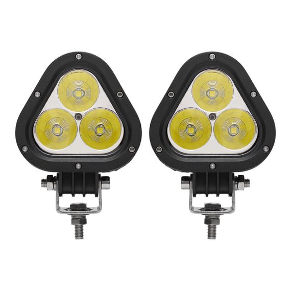 Комплект світлодіодних LED фар JR-35W CREE chip направлене світло трикутна (SPOT+FLOOD) 12/24V