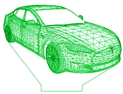Акриловый светильник-ночник Тесла зеленый tty-n001487