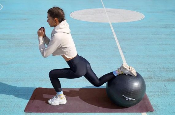 М'яч для фітнесу (фітбол) Power System PS-4012 Ø65 cm PRO Gymball Black (4012BK-0) | Зображення 4