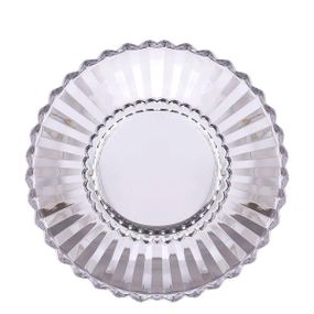 Сервировочное блюдо Ø 28 см прозрачное круглое для дома и кафе HP-YH-32